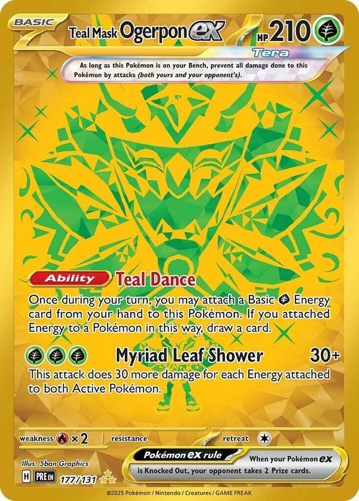Teal Mask Ogerpon ex - 177/131 | SV - Prismatic Evolutions