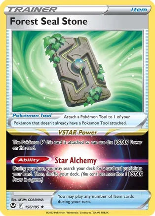Forest Seal Stone - 156/195 - Holo Rare | SWSH - Silver Tempest