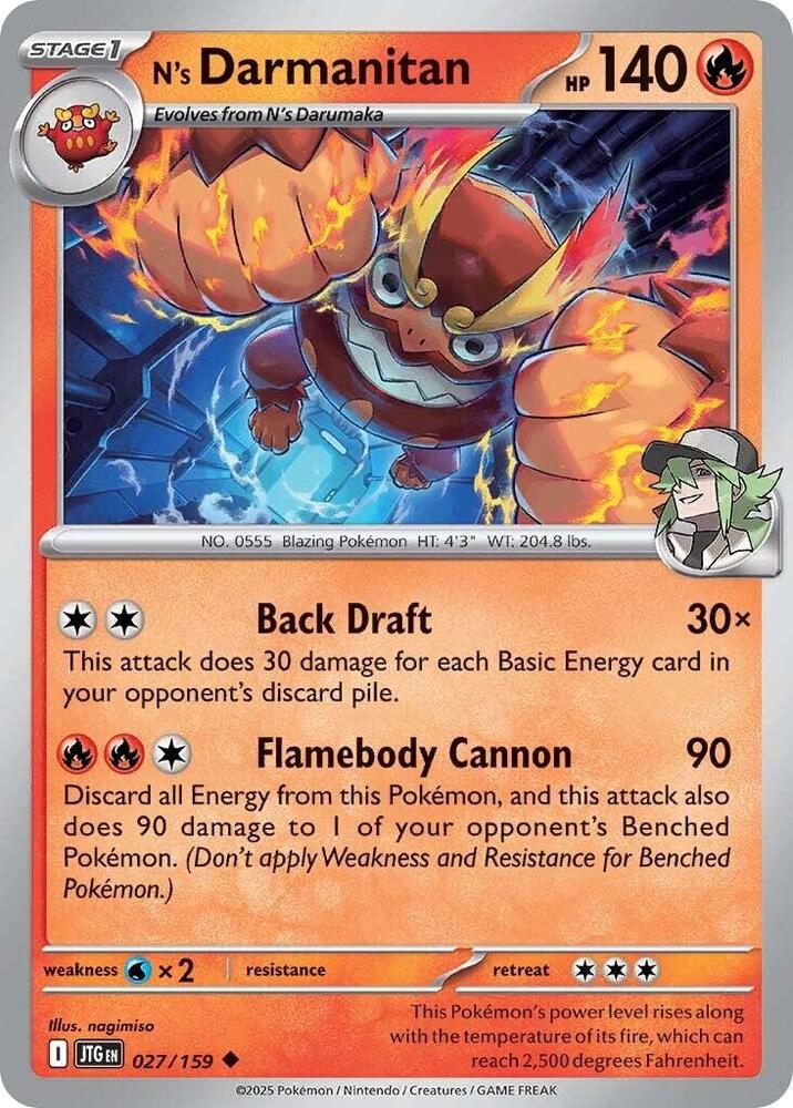 N's Darmanitan - 027/159 - Reverse Holo | SV - Journey Together