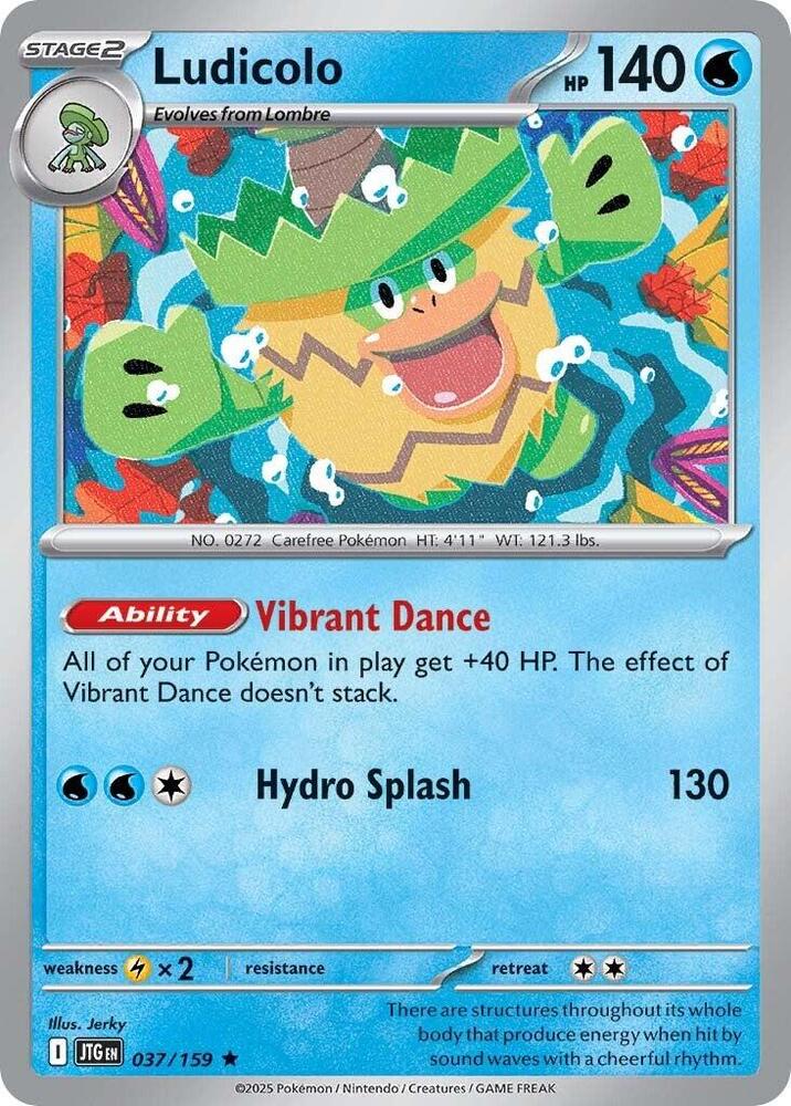 Ludicolo - 037/159 - Rare - Reverse Holo | SV - Journey Together