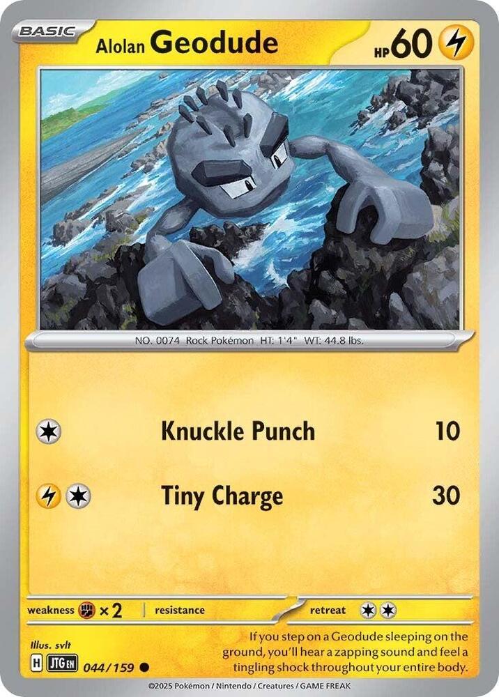 Alolan Geodude - 044/159 - Reverse Holo | SV - Journey Together