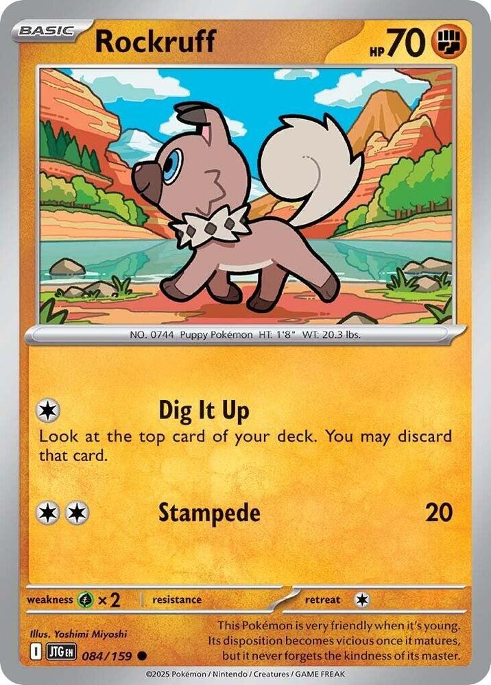 Rockruff - 084/159 - Common - Reverse Holo | SV - Journey Together