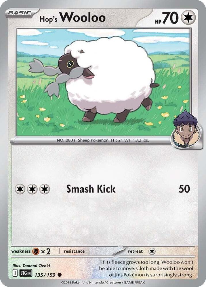 Hop's Wooloo - 135/159 - Reverse Holo | SV - Journey Together