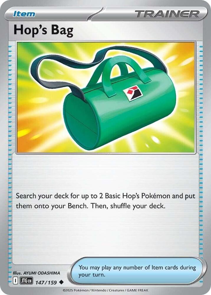 Hop's Bag - 147/159 - Uncommon - Reverse Holo | SV - Journey Together