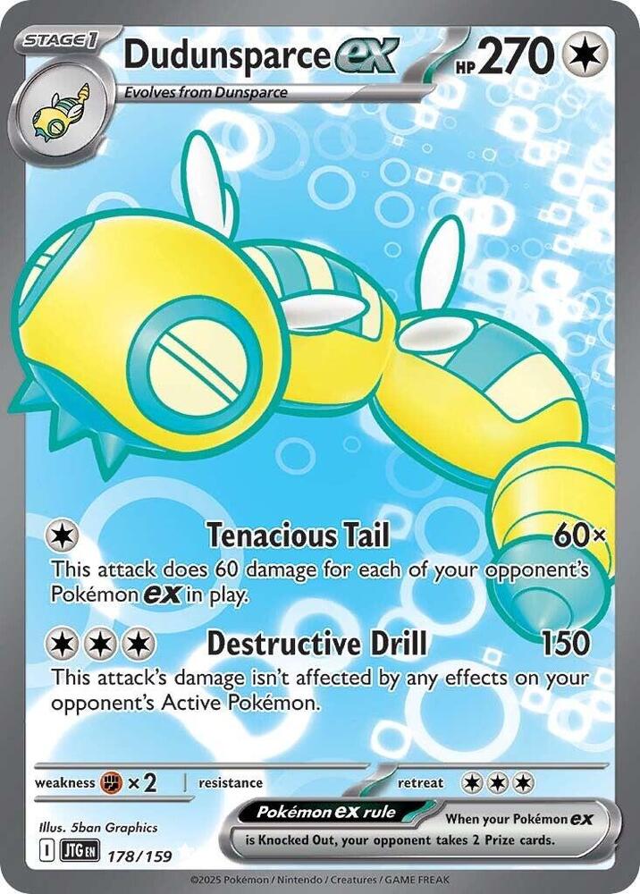 Dudunsparce ex - 178/159 - Ultra Rare | SV - Journey Together
