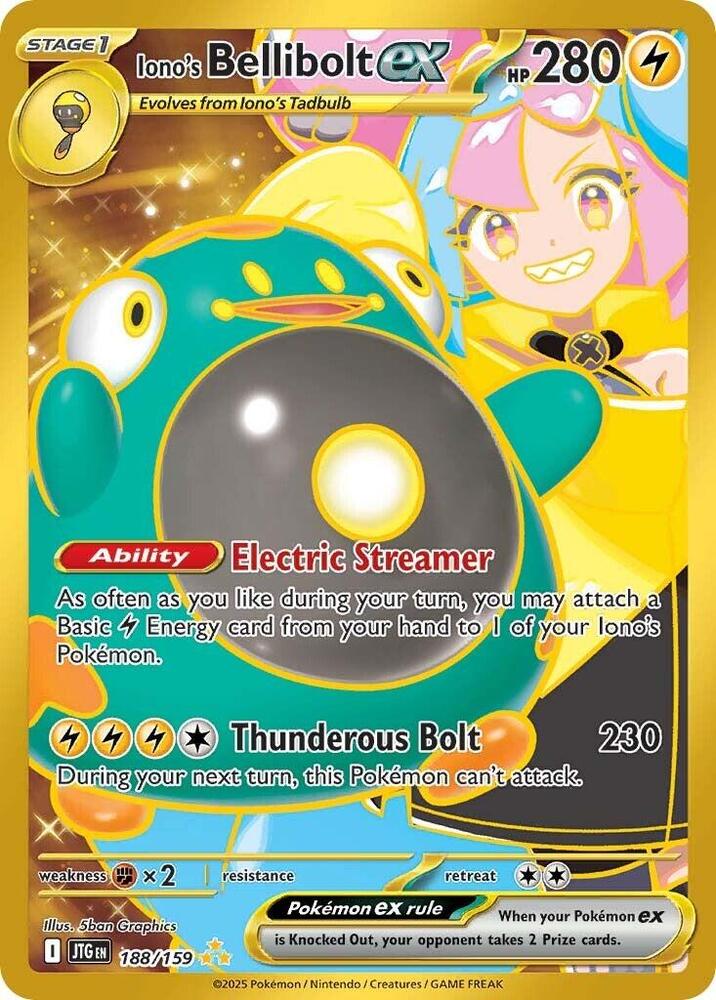 Iono's Bellibolt ex - 188/159 - Hyper Rare | SV - Journey Together