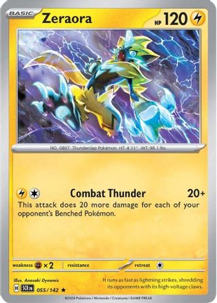 Zeraora - 055/142 - Rare - Reverse Holo | SV - Stellar Crown
