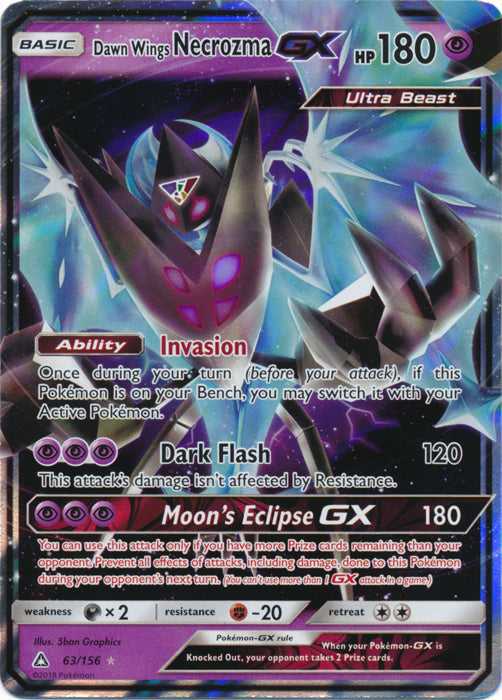 Dawn Wings Necrozma GX - 63/156 | Sun and Moon Ultra Prism