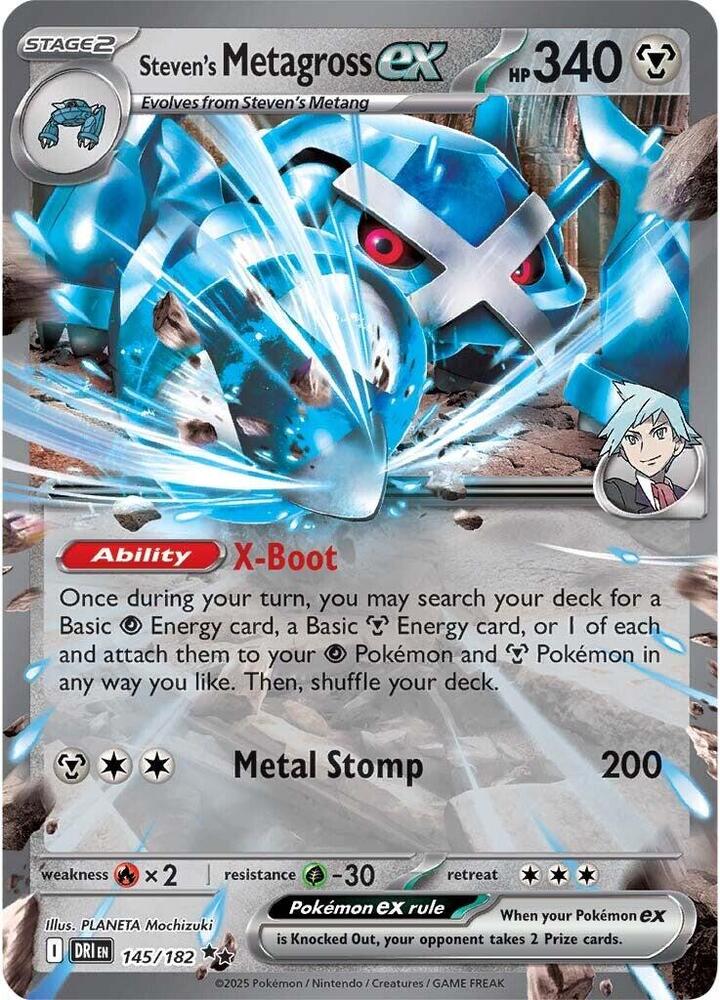 Steven's Metagross ex - 145/182 - Double Rare | SV - Destined Rivals