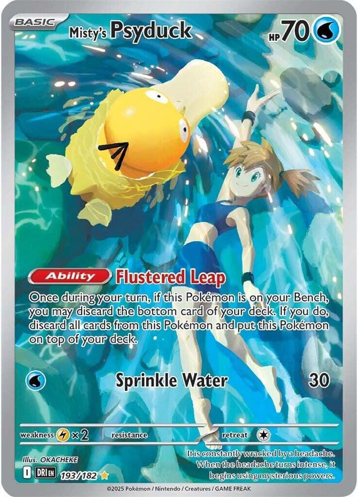 Misty's Psyduck - 193/182 - Illustration Rare | SV - Destined Rivals