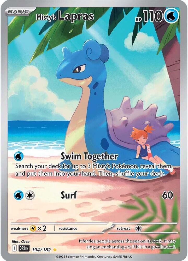 Misty's Lapras - 194/182 - Illustration Rare | SV - Destined Rivals