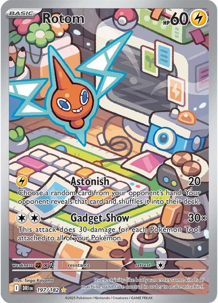 Rotom - 197/182 - Illustration Rare | SV - Destined Rivals
