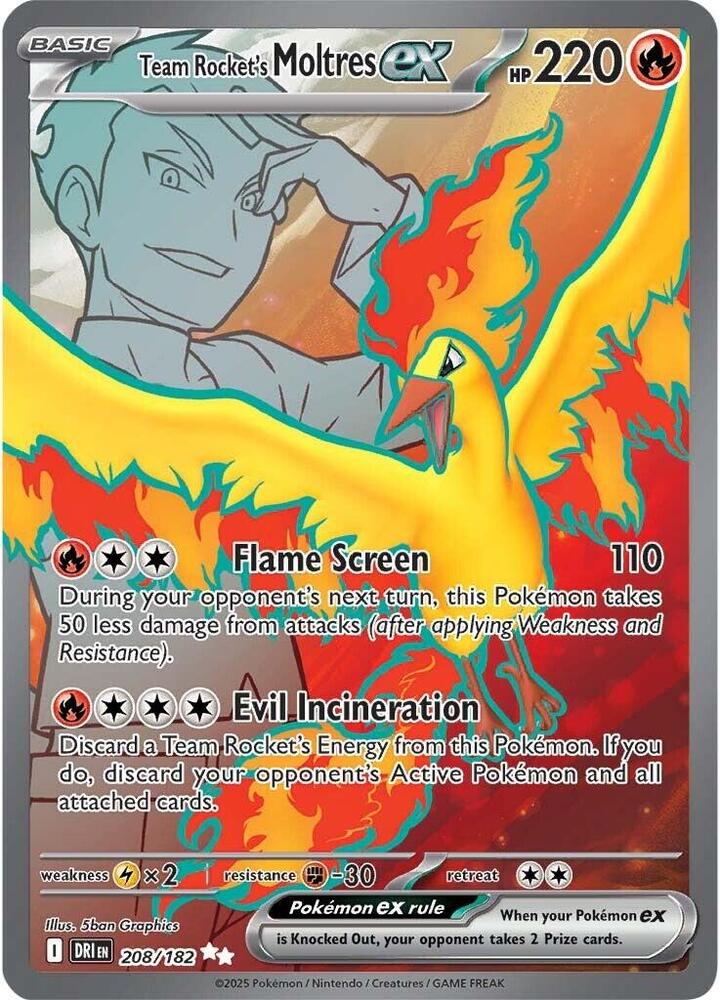Team Rocket's Moltres ex - 208/182 | SV - Destined Rivals