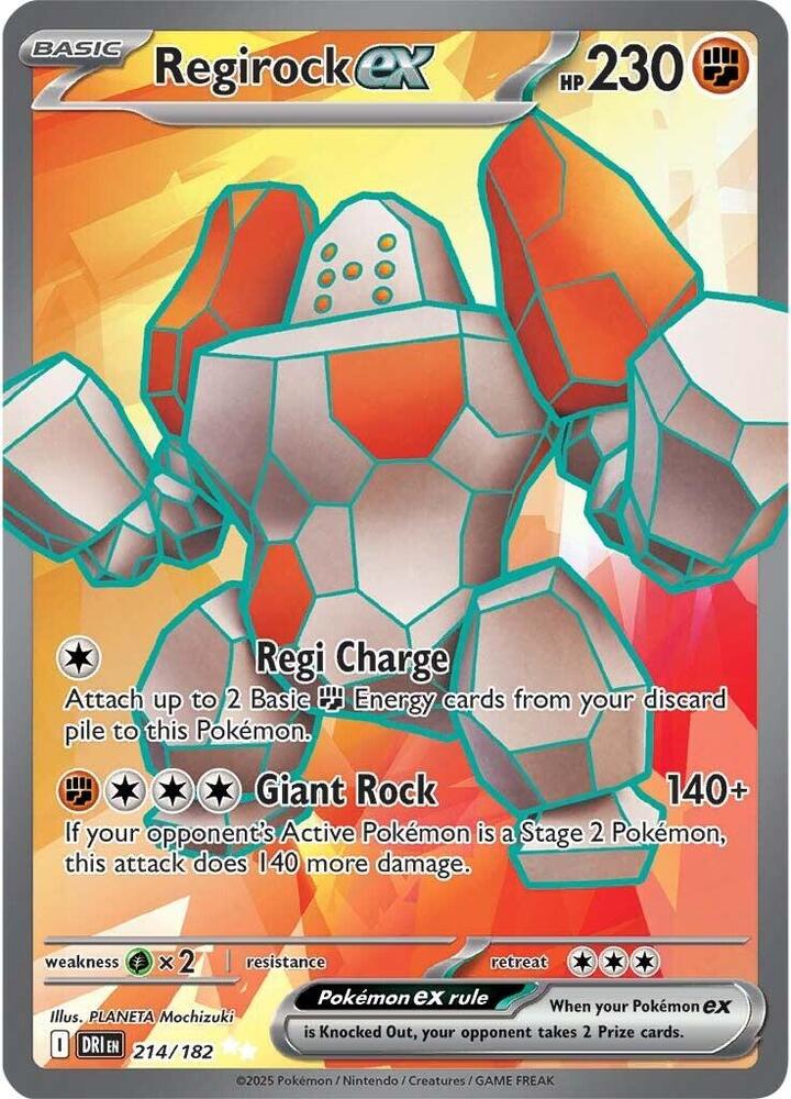 Regirock ex - 214/182 - Ultra Rare | SV - Destined Rivals