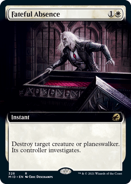 Fateful Absence - Foil - Extended Art | Innistrad: Midnight Hunt