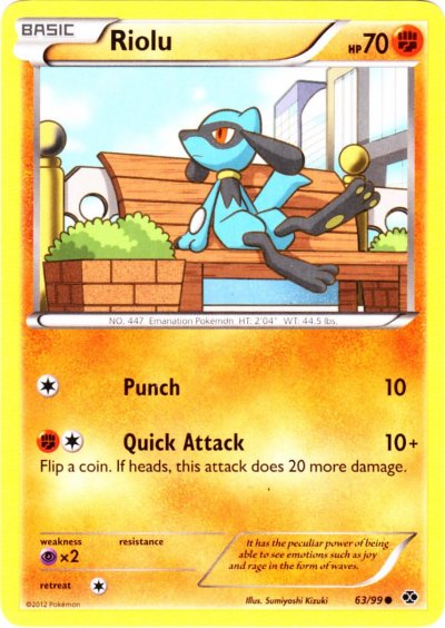 Riolu - 63/99 - Common | BW - Next Destinies