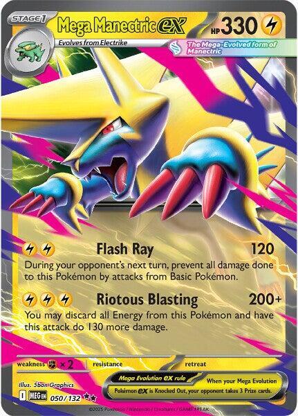 Mega Manectric ex - 050/132 - Double Rare | ME - Base Set