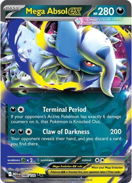 Mega Absol ex - 086/132 - Double Rare | ME - Base Set