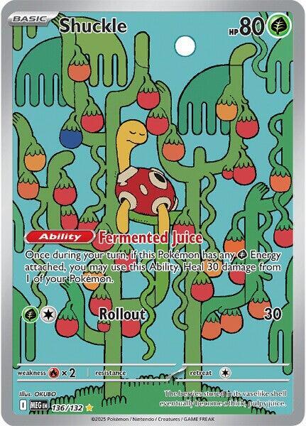 Shuckle - 136/132 - Illustration Rare | ME - Base Set