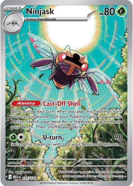 Ninjask - 137/132 - Illustration Rare | ME - Base Set