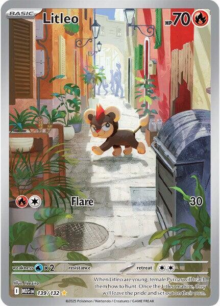 Litleo - 139/132 - Illustration Rare | ME - Base Set