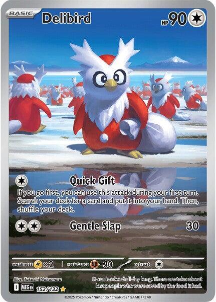Delibird - 152/132 - Illustration Rare | ME - Base Set