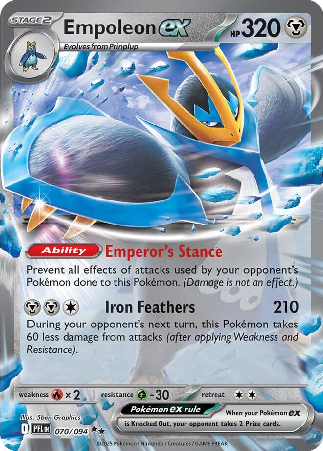Empoleon ex - 070/094 - Double Rare | ME - Phantasmal Flames