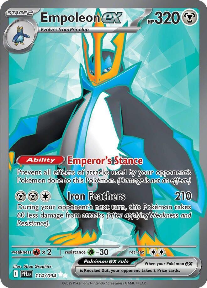 Empoleon ex - 114/094 - Ultra Rare | ME - Phantasmal Flames