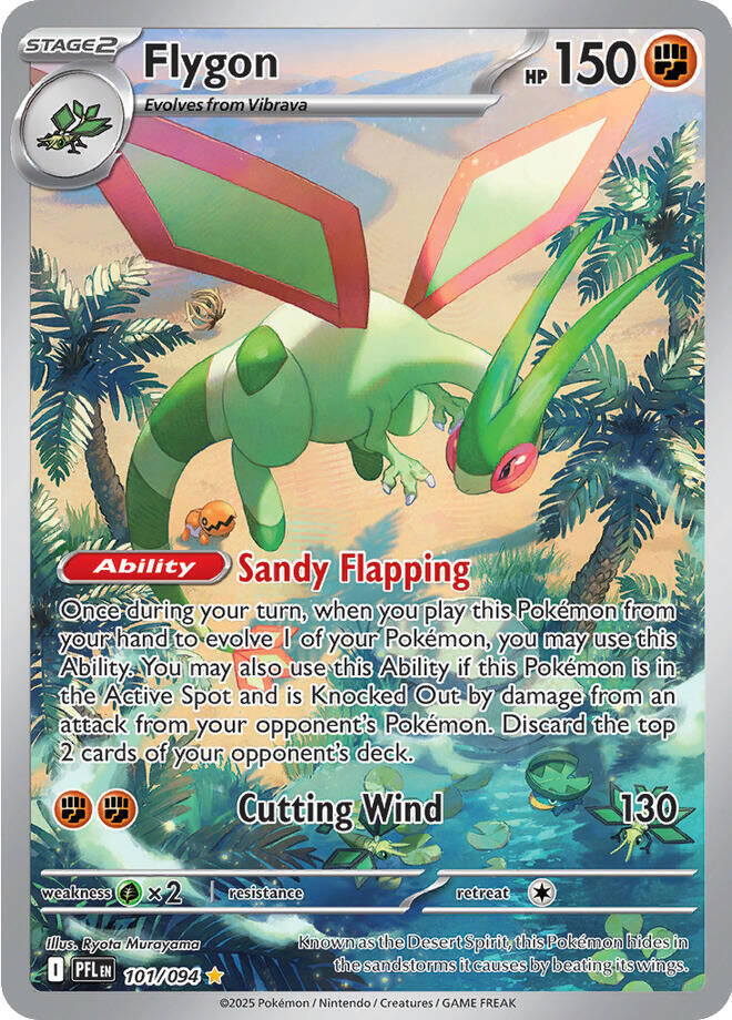 Flygon - 101/094 - Illustration Rare | ME - Phantasmal Flames