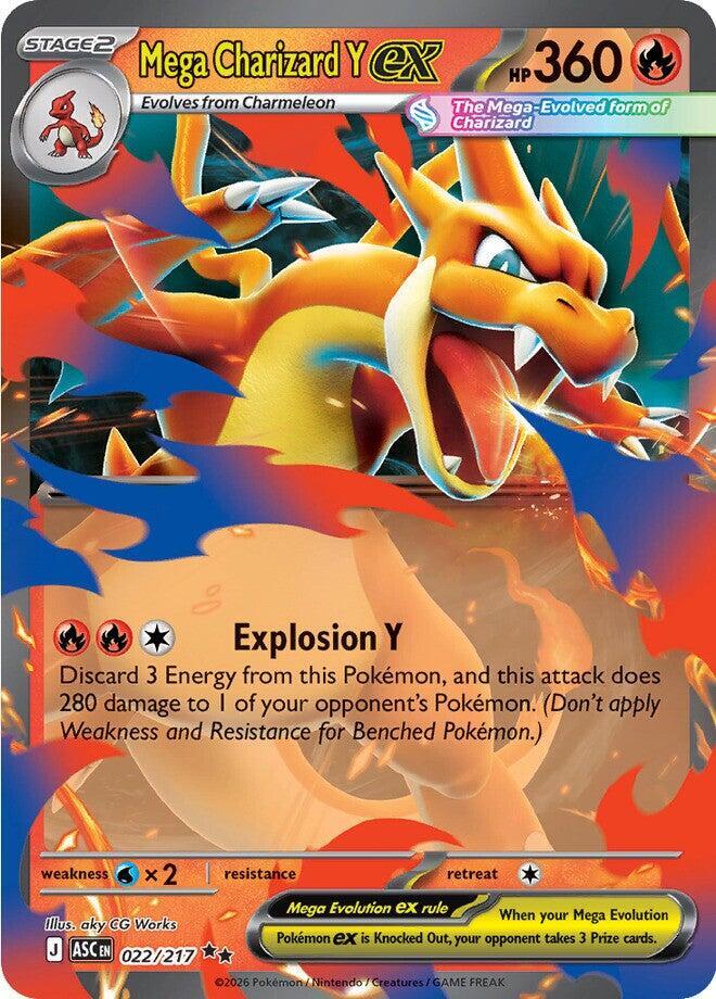 Mega Charizard Y ex - 022/217 - Double Rare | ME - Ascended Heroes