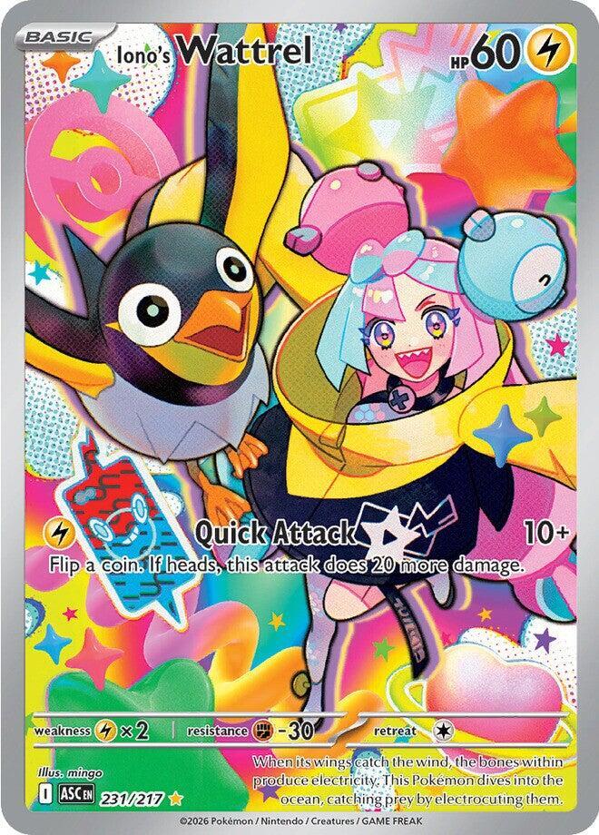 Iono's Wattrel - 231/217 - Illustration Rare | ME - Ascended Heroes