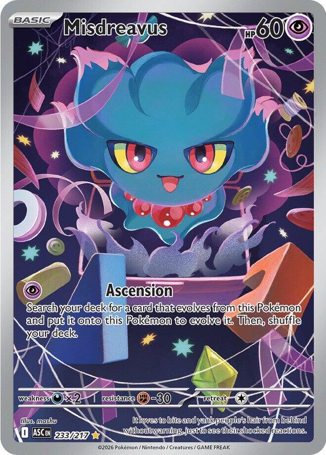 Misdreavus - 233/217 - Illustration Rare | ME - Ascended Heroes
