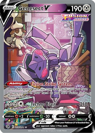 Genesect V - 255/264 - Full Art Ultra Rare | SWSH - Fusion Strike