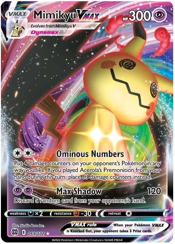 Mimikyu VMAX - 069/172 - Full Art Ultra Rare | SWSH - Brilliant Star