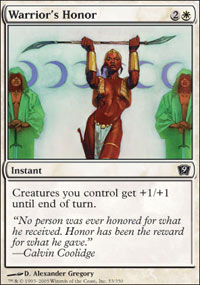 Warrior's Honor - Foil | 9th Edition