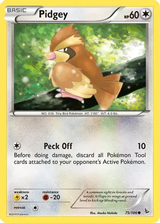 Pidgey - 75/106 - Common | XY - Flashfire