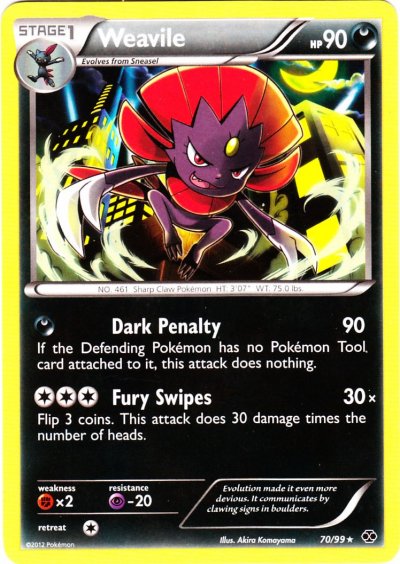 Weavile - 70/99 - Rare | BW - Next Destinies