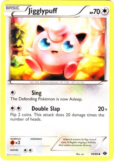 Jigglypuff - 78/99 - Uncommon | BW - Next Destinies