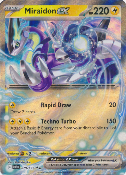 Miraidon ex - 079/197 - Double Rare | SV - Obsidian Flames