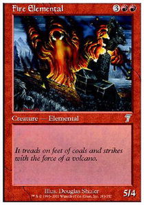 Fire Elemental - Foil | 7th Edition