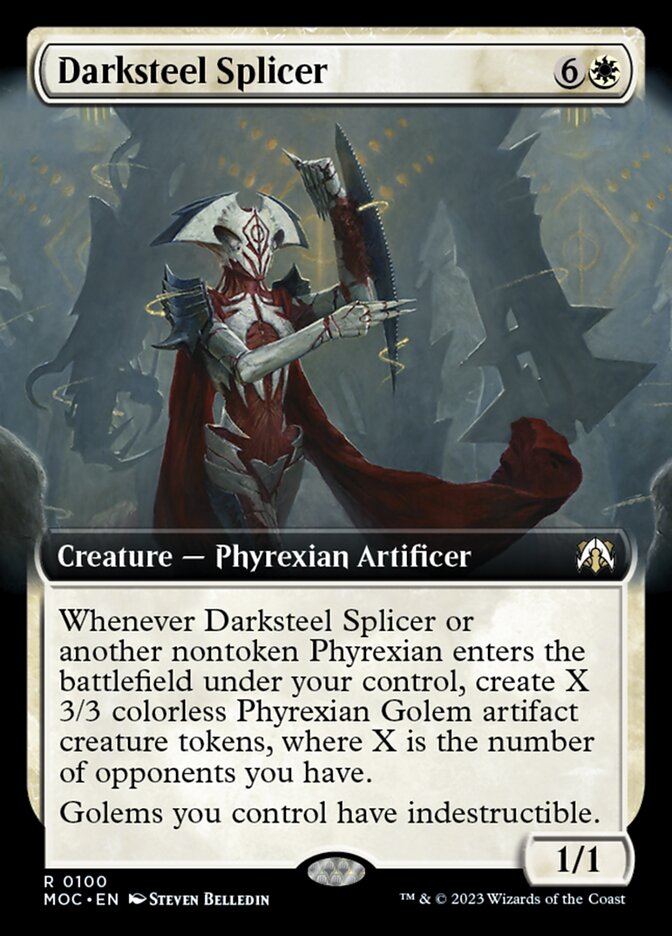 Darksteel Splicer - Extended Art | Commander: March of the Machine