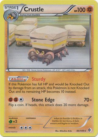 Crustle - 85/149 - Holo Rare | BW - Boundaries Crossed
