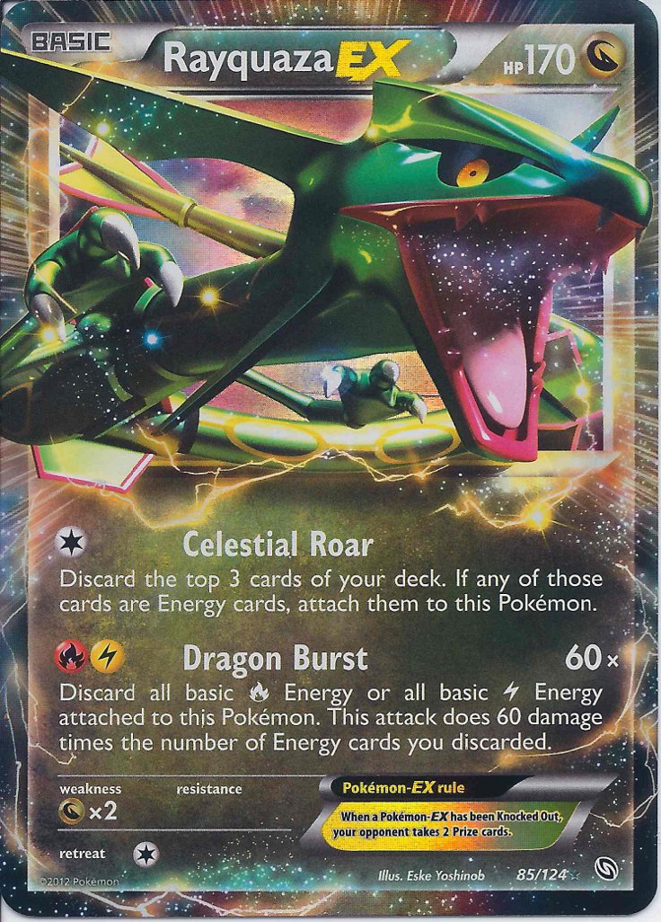 Rayquaza-EX - 85/124 - Holo Rare ex | BW - Dragons Exalted