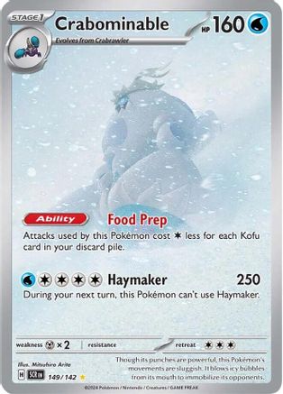 Crabominable - 149/142 - Illustration Rare | SV - Stellar Crown