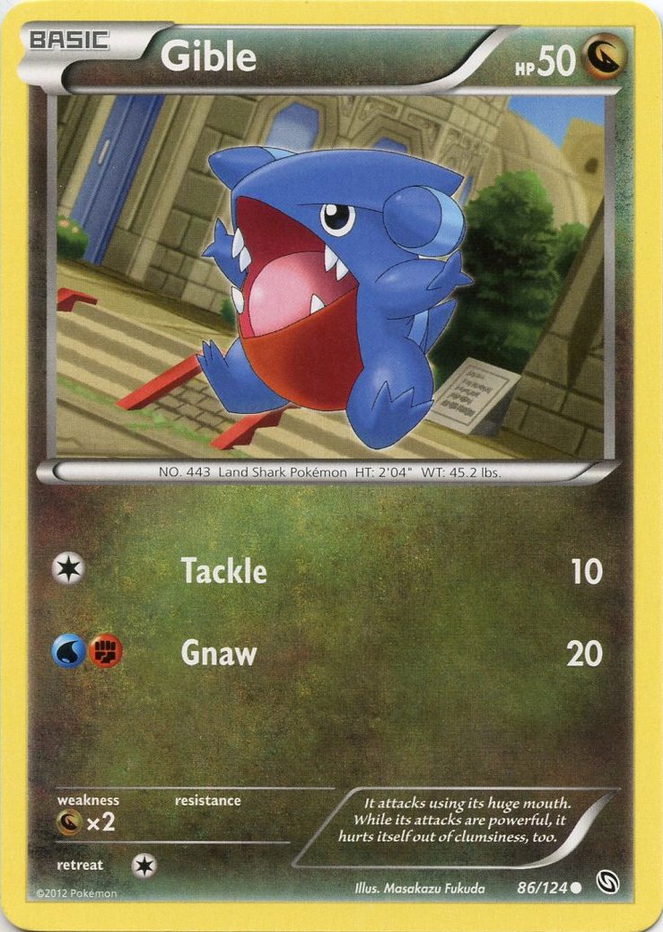 Gible - 86/124 - Common | BW - Dragons Exalted