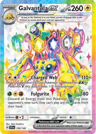 Galvantula ex - 159/142 - Full Art Ultra Rare | SV - Stellar Crown