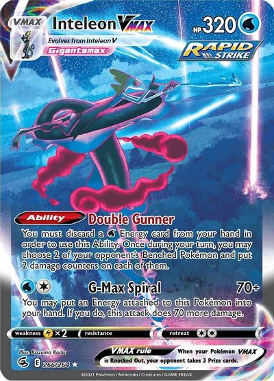 Inteleon VMAX - 266/264 - Secret Rare | SWSH - Fusion Strike