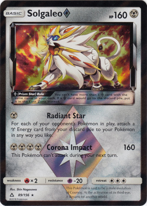 Solgaleo Prism - 89/156 - Holo Rare | Sun and Moon Ultra Prism