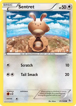 Sentret - 81/106 - Common | XY - Flashfire