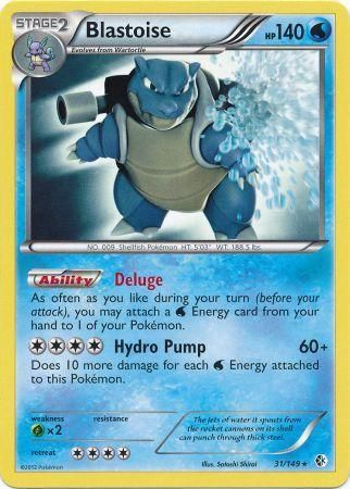 Blastoise - 31/149 - Non-Holo Theme Deck | BW - Boundaries Crossed